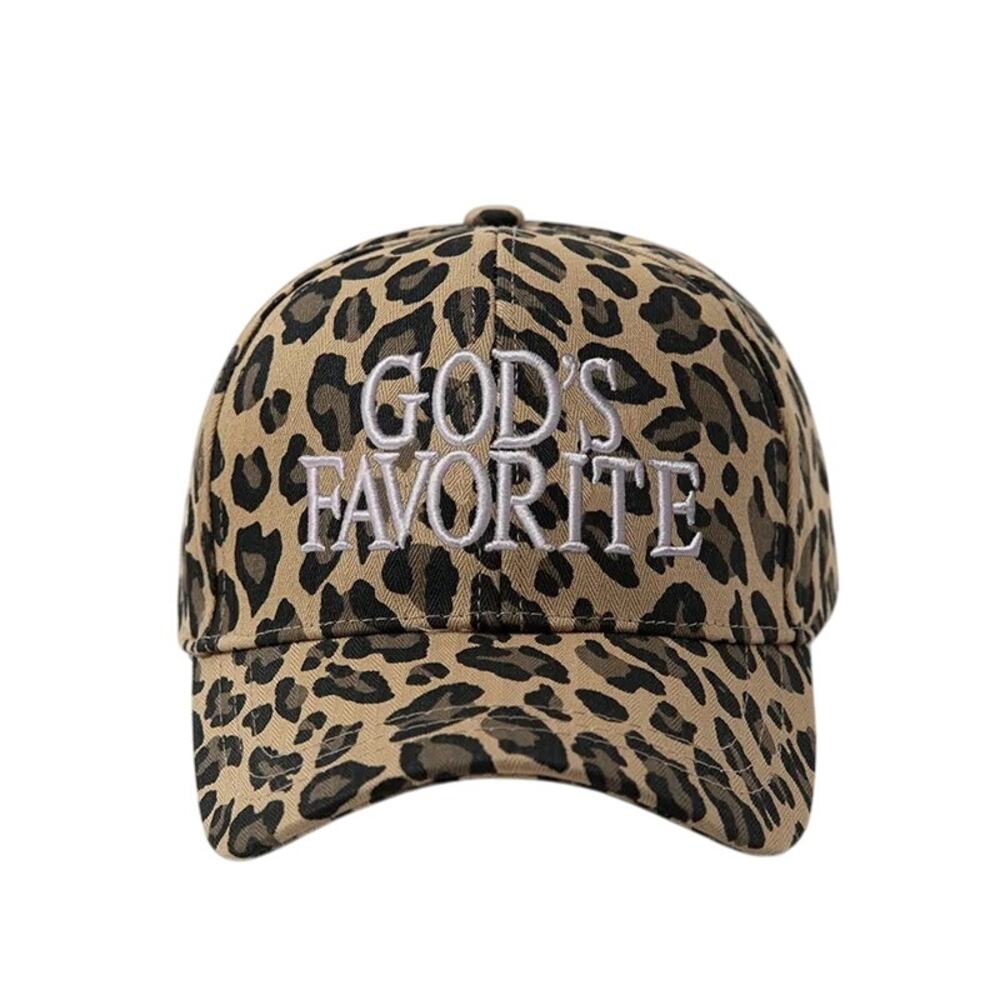God's Favorite Leopard Print Baseball Cap